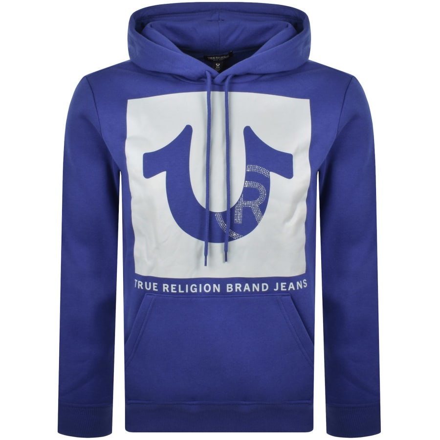 True Religion Registered Stud Hoodie Blue